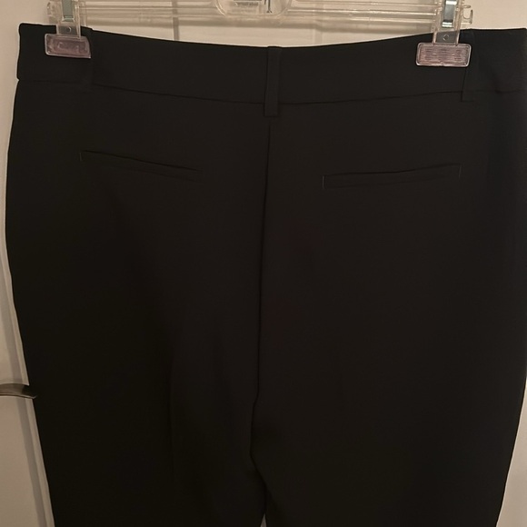 Hillary Radley black zip front dress pants with side slit pockets & belt loops - Picture 6 of 7